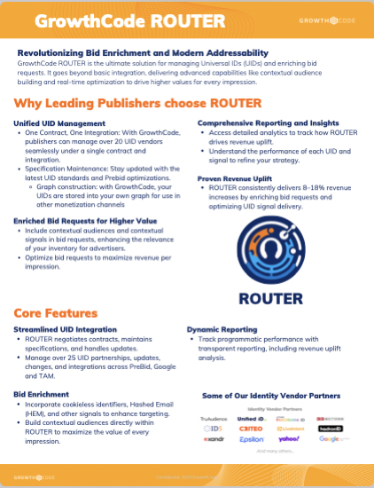 GrowthCode Router Overview